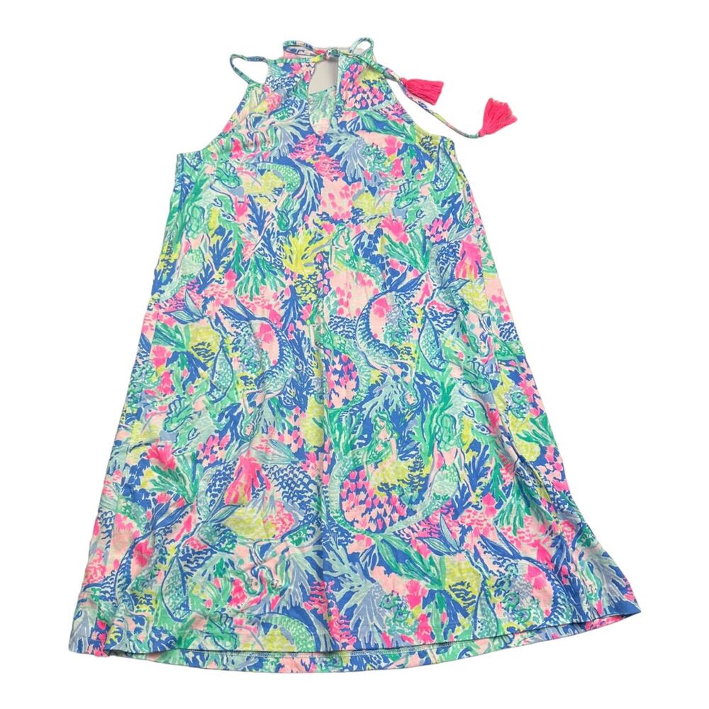 Women's Lilly Pulitzer Margot Dress In Mermaid Cove Dress Size XXS - Picture 2 of 6